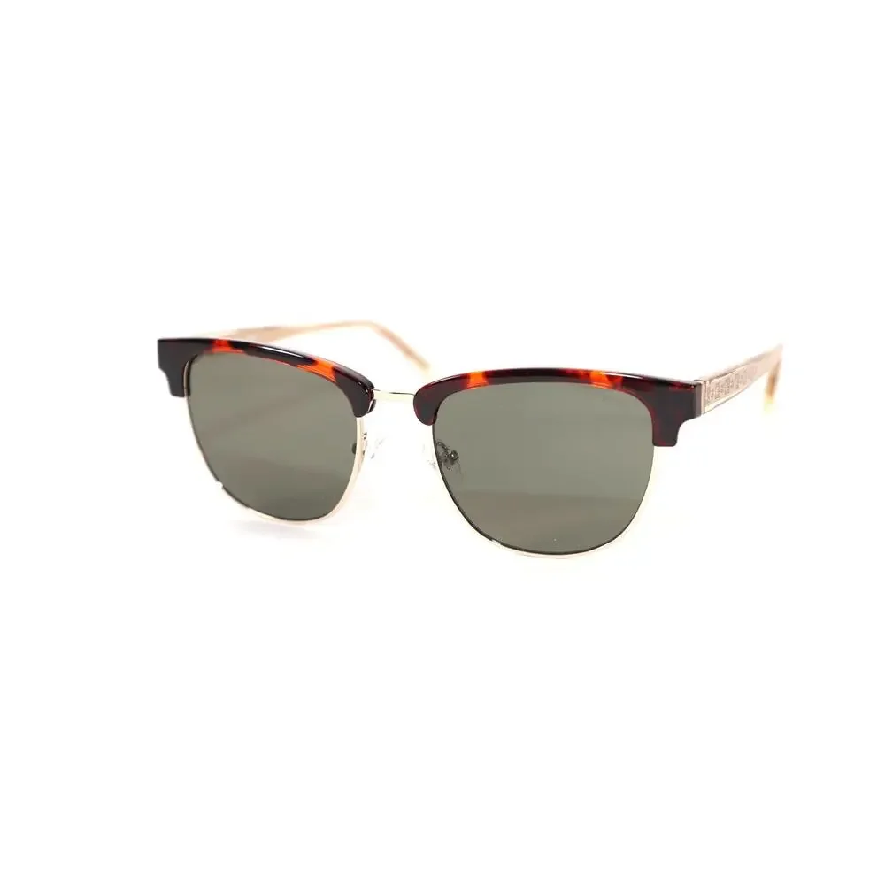 GUESS Men's Round Sunglasses - Dark Havana / Green - NWT